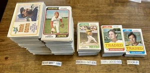 1974 Topps Baseball Cards 1-160 (P-NM) - You Pick - Complete Your Set - Picture 1 of 16
