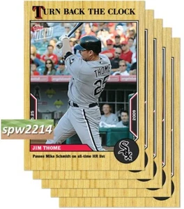 2022 Topps Now Turn Back Clock Thome 56 Jeter 57 Konerko 58 Ripken 59 Posey 60 - Picture 1 of 1