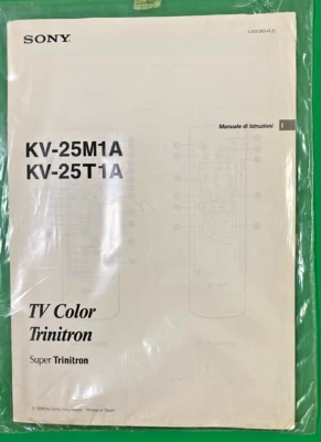 Istruzioni per l'uso e schema eletttrico di base per TV SONY KV-25M1A KV-25T1A - Immagine 1 di 2