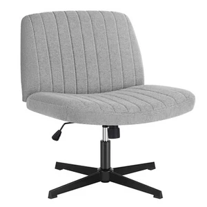 Armless Chair Comfy Rest Seat Fabric Adjustable Height Cross Legged No Wheel - Picture 1 of 31