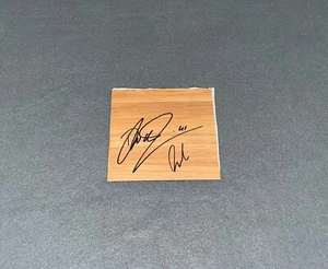 DIRK NOWITZKI & LUKA DONCIC DALLAS MAVERICKS SIGNED 6X6 FLOOR TILE - Picture 1 of 1