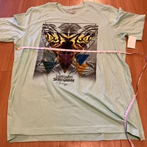 Men’s Siegfried & Roy’s Secret Garden Mirage Vegas Green T Shirt XL New With Tag - Picture 1 of 12