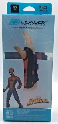 Marvel SPIDERMAN Comfort Wrist Brace Moderate YOUTH RIGHT MSRP $19.99 - Image 1 of 4