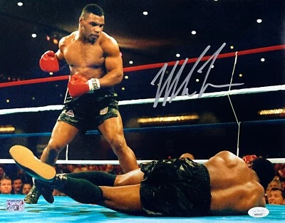 Mike Tyson Signed Autographed 11x14 Photo JSA & Mike Tyson Authentic KO #1 - Image 1 of 2