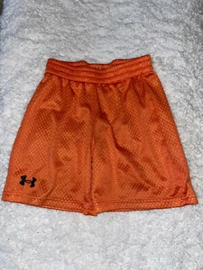 Under Armour Boys Sz. 4 Classic Orange Mesh Sport Shorts. Cute - Picture 1 of 7