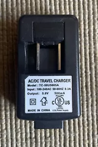 AC/DC Travel Charger 5.0V-500mA Model:TC-58U5005A - Picture 1 of 6