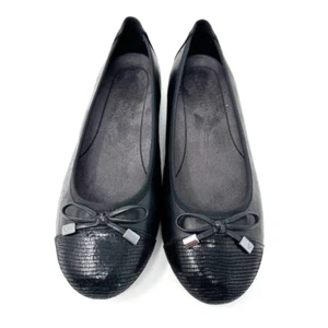 Vionic Damen-Ballerinas schwarz zweifarbig Leder "Minnia", Größe 7,5 - Bild 1 von 9