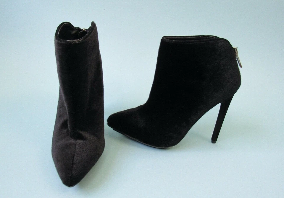 Talla: 6 MICHAEL ANTONIO Botines Negros Piel Sintética Tacones de Aguja Para Mujer Foto 1 de 4