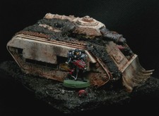 Warhammer 40k Terrain Scenery Wrecked Half Buried Hellhound Astra Militarum