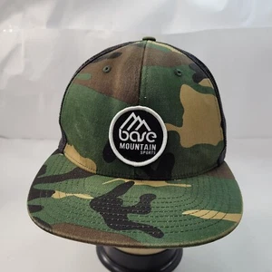 Gorra Base Mountain Sports Ski Town para hombre camuflada camionero gorra snapback - Imagen 1 de 10