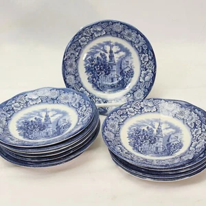 Staffordshire Liberty Saucers Old North Church 5-3/4" Lot of 13 - Bild 1 von 9