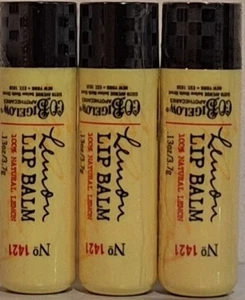 Bath & Body Works C.O.Bigelow Lemon Lip Balm 100% Natural Lemon .13oz Lot Of 3 - Bild 1 von 1