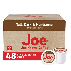 Joe Knows Café Una Serva Tazas Vainas y Cápsulas Alto Oscuro 48 Unidades - Imagen 1 de 6