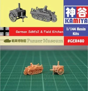 Kit de resina KAMIYA 1/144 SEGUNDA GUERRA MUNDIAL SDKFZ2 alemán y cocina de campo (detalle fino) #GER480 - Imagen 1 de 2