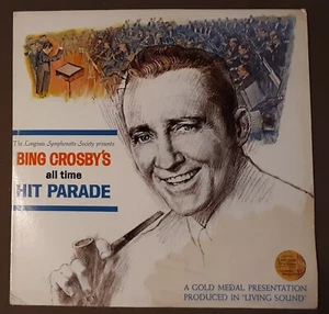 Bing Crosby's all time Hit Parade by Longines Symphonette 33rpm VINYL LP Record - Picture 1 of 3