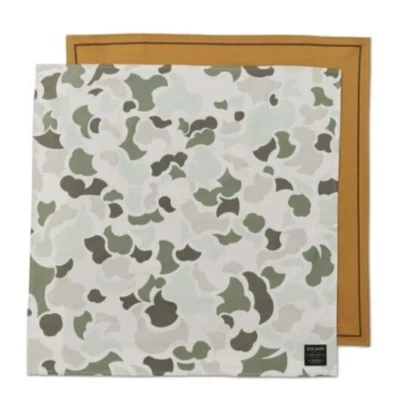 Filson Sportsman Bandana 2 Pack 20233029 Camo Khaki Camo Brown Tan Green Gray CC
