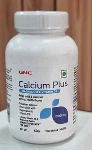 GNC Calcium Plus Magnesium & Vitamin D3 Good For Health - Picture 1 of 2