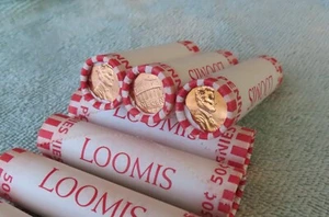 2011-D **Original Bank Wrapped ** Uncirculated Lincoln Cent Roll - OBW Penny's - Picture 1 of 9