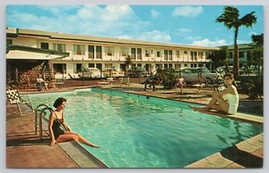 Vtg/Atq Postcard Coronet Motel Hollywood 27, California L292 - Picture 1 of 2