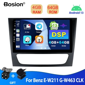 4+64G Car Radio For Benz E-W211 G-W463 CLK 01-08 Android 13 GPS Navi USB CarPlay - Bild 1 von 12