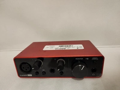 Focusrite Scarlett Solo 3rd Gen USB Audio Interface Red Black UNTESTED - Image 1 of 4