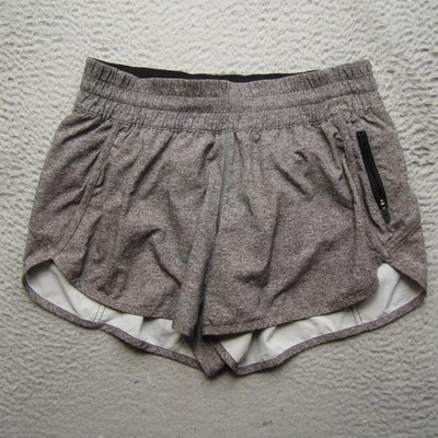 Lululemon Tracker Short V 4" Womens 10 Gray Lined Running Yoga Athletic - image 1 of 4