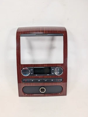 04-08 Ford F150 AC Heat Climate Control Center Dash Panel Wood Bezel 8L34-18C612 - Image 1 of 4