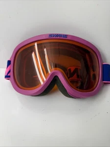 Vintage SWANS Ski Snowboard Goggles Hot Pink 80s Retro Gear Rad - Picture 1 of 8