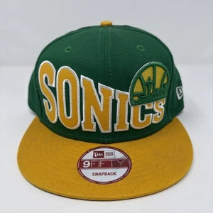 De colección NBA Seattle Supersonics Snapback Sombrero Años 90 Nueva Era Madera Dura Clásicos NUEVO - Imagen 1 de 11