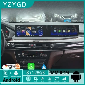 for BMW X5 F15 X6 F16 2014-2018 Stereo CarPlay Dual Screen Android Car Radio GPS - Picture 1 of 17