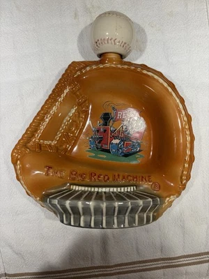 Guante de béisbol 1973 Cincinnati Reds máquina roja grande Hoffman botella de licor vacía Foto 1 de 4
