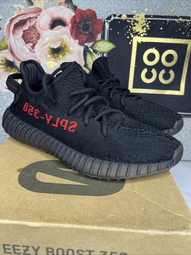 Adidas Yeezy 350 V2 Nero Rosso Taglia 7 Uomo