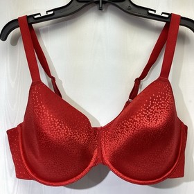 Wacoal Bra Red 40DD Underwire Mesh Lace Molded Cup Style # 853303