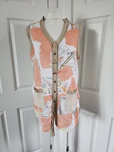 Elisa Cavaletti Daniela Dallavalle Blouse Size L Net Back Arty - Picture 1 of 14