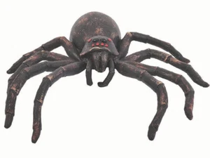Black Tarantula Spider 12 Inch Halloween Decoration | Creepy Prop Haunted House - Picture 1 of 1