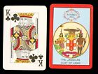 1 X Playing Card Jamaica Coat Of Arms ? King Of Clubs ? P072
