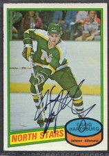 1980-81 Topps #167 Paul Reinhart Atlanta Flames Autographed Rookie Card
