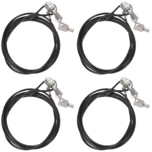 4 PCS Laptop Password Lock Cable Locks with Keys Kit for Laptops - Bild 1 von 12
