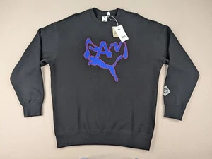 NEW Puma X Perks and Mini Sweatshirt Adult Black Double Sided Graphic Logo $110 - Picture 1 of 12