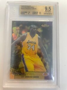 1999-00 Topps FINEST Shaquille O'Neal Gold Refractor #186 087/100 BGS 9.5