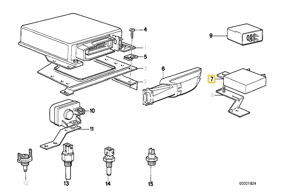 Unidad de control ralentí para BMW E-28 E-30 Foto 1 de 2