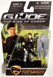 GI JOE THE RISE OF COBRA MOVIE GENERAL CLAYTON HAWK ABERNATHY 3.75" FIGURE - Picture 1 of 4