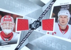 08-09 ud upper deck spx winning combos hasek-lidstrom red wings dual jersey - Picture 1 of 2