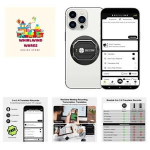 3-in-1 AI Translator Recorder, Voice Recorder Translator, NO FEE for Transcri... - Picture 1 of 8