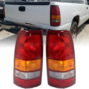 Pair Tail Lights For 2004-2006 GMC Sierra 1500 2500 3500 Truck Rear Lamp LH+RH - Picture 1 of 10