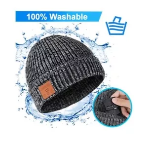 Wireless Bluetooth Smart Beanie Hat Handsfree Music Headphones Speaker With Mic✅ - Picture 1 of 10