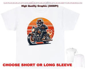 African American Retired Old Man Cruiser Motorcycle Biker #2 Custom T Shirt S-5X - Picture 1 of 7