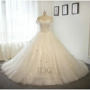 Vestido de baile pomposo brillante vestido de novia vestido de novia mariposa princesa - Imagen 1 de 7