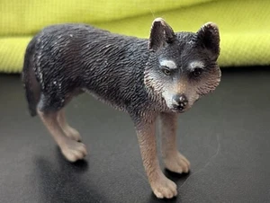 STUNNING DESIGNED WOLF 3" L X 2" H, BY SCHLEICH, HEAD TURNED AWESOME LIKENESS  - Picture 1 of 13