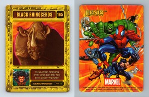Black Rhinoceros #165 Marvel Genio 2003 CCG Card
